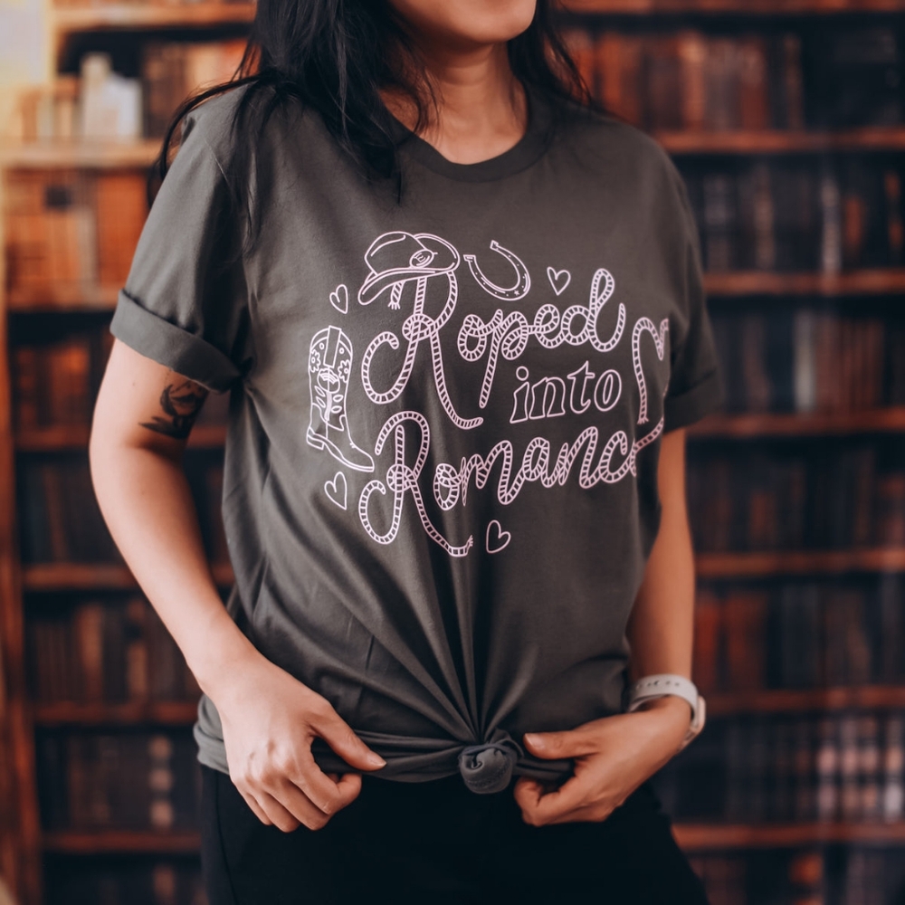 The Edens Series Bookish Box Tee- Roped into Romance